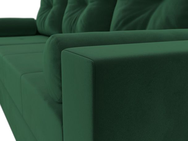Диван угловой Верона Лайт угол левый (полностью велюр зеленый) - Вид 4