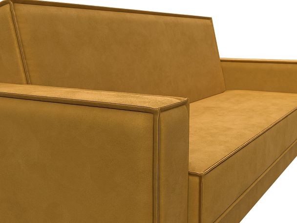 Диван-книжка Куба Велюр желтый - Вид 4