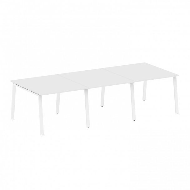 Стол для переговоров "Metal System" БА.ПРГ-3.1 белый - Вид 1