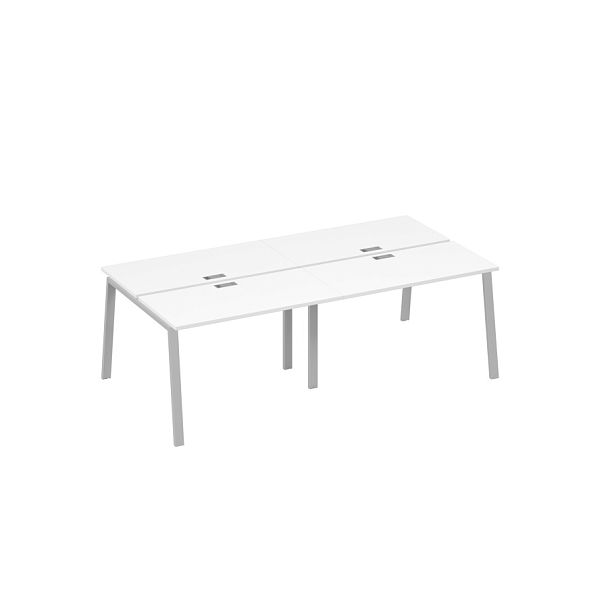 Рабочая станция на металлокаркасе TRE (4х120) A4 А4 Б3 170-2 БП белый премиум / металлокаркас серый - Вид 1