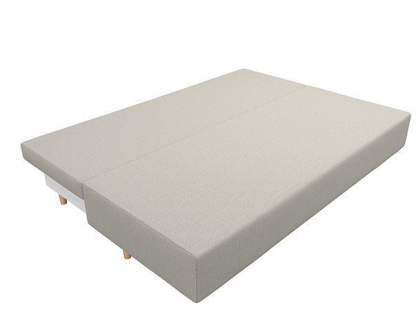 Диван прямой Лига-033 Рогожка бежевый - Вид 8