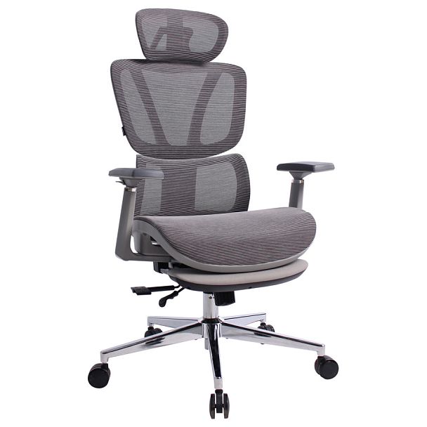 Кресло BRABIX PREMIUM "Evolution ER-700", подножка, слайдер, синхромеханизм, сетка, серое, 532948 - Вид 1