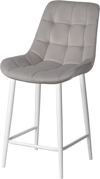 Полубарный стул Эйден, Confetti silver/белый - Вид 1