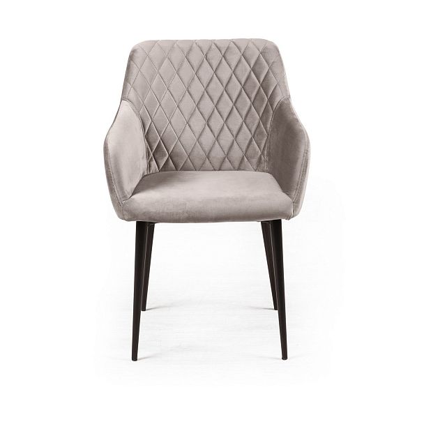 Стул Robert поворотный 90 градусов, функция возврата, антишум, бархат пепельно-бежевый 25 - Вид 6