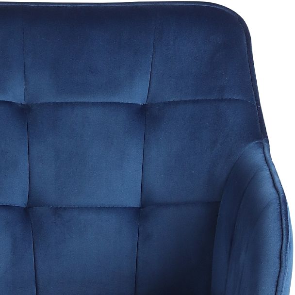 Комплект полубарных поворотных кресел Мони К, Confetti blue/черный, 4 шт. - Вид 8