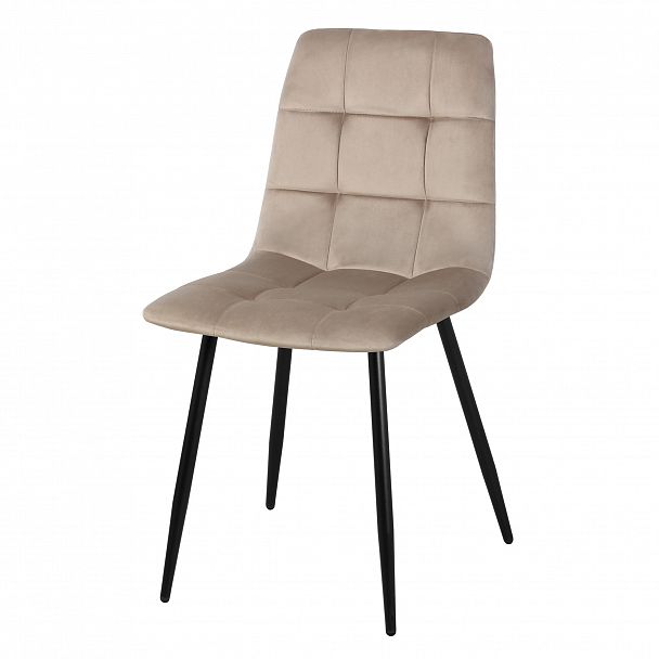Стул "Чили-РФ" РФ-210 черные ножки, цвет бежевый велюр - Вид 7