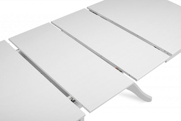 Стол деревянный раздвижной Кайнс 160(200,240)х100х76 Белый - Вид 8