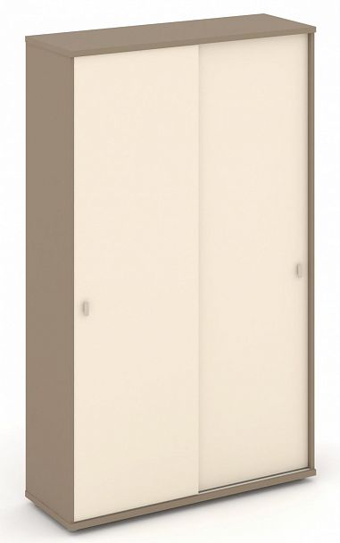 Шкаф-купе с полками "ESTETICA" ES.SHK-1.1 Сатин - Вид 1