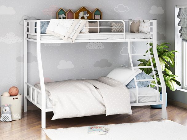 Двухъярусная кровать "Гранада-1" белый - Вид 1