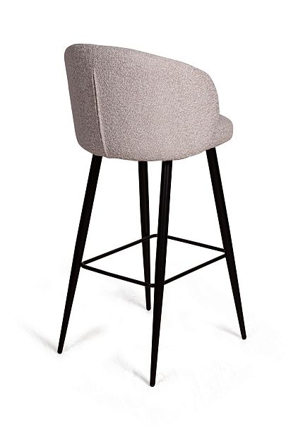 Стул барный Vito, букле серый / опора конус - Вид 6