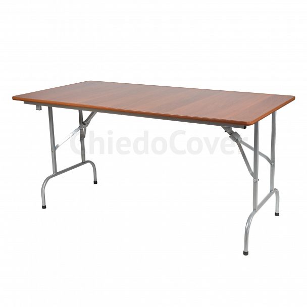 Стол Лидер 1, орех, каркас - серебро 600х900 - Вид 2