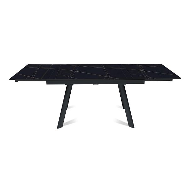 Стол раскладной Stone (140+40+40), керамика матовая Black Gold - Вид 5