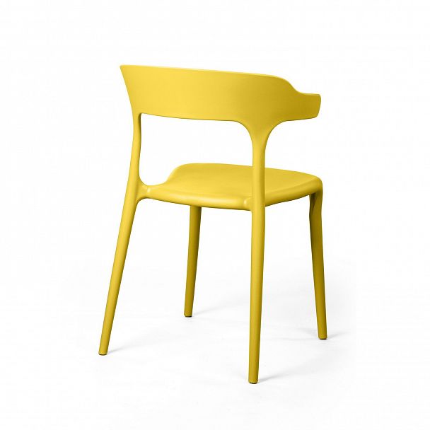 Стул Leo, первичный пластик желтый, стопируемый - Вид 6