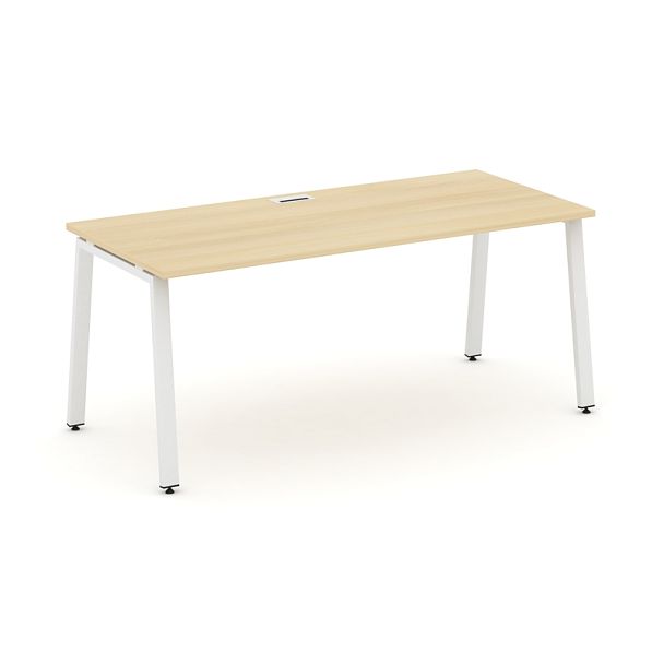 Style Project Direct Direct Стол письменный SN-6A.SR-024.M Акация Лорка/Металл Белый 1580*800*750 - Вид 1