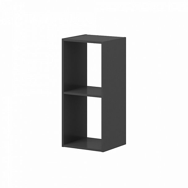 Стеллаж 2-х секционный "Тандем" ПК-ОБИ-СЖ83Х37-В1-297 антрацит - Вид 1