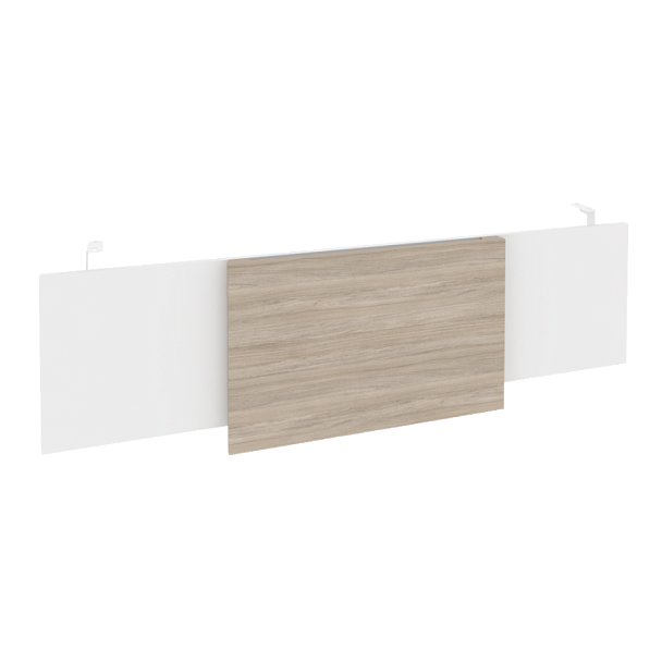 Onix Direct Царга стола руководителя O.M-CSR-5 Белый бриллиант/Дуб аттик/Белый металл 1540*450*54 - Вид 1