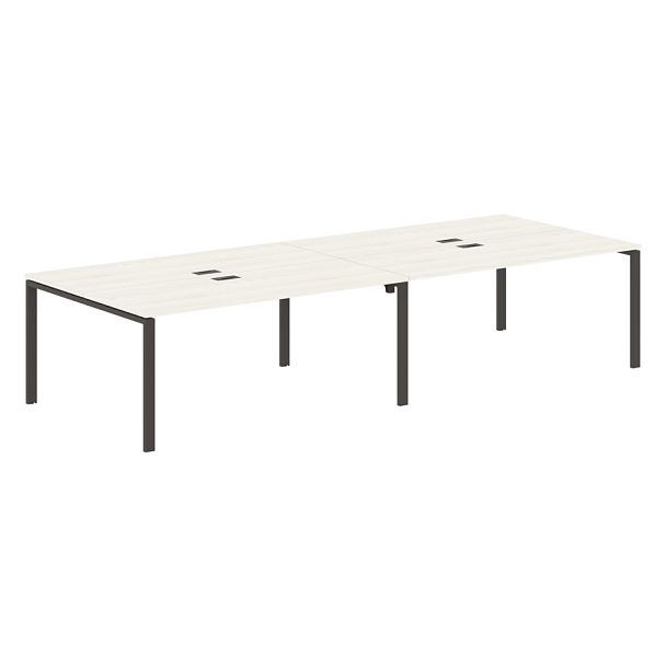 Стол 4-х местный EUWST 3513 Ясень Траун/Мокко 3526х1346х750 EDIS - Вид 1