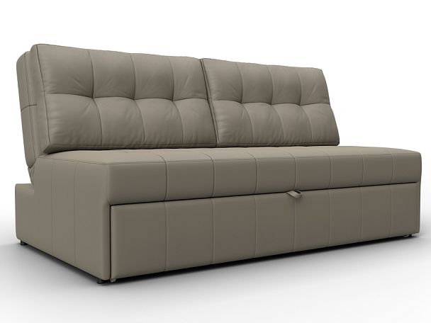 Диван прямой Лига-107 (160) Экокожа бежевый - Вид 1