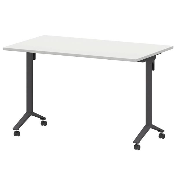 Стол мобильный складной МБ22-120.70 Белый/Антрацит 1200x700x750 Моби - Вид 1