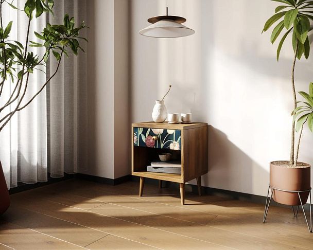 Тумбочка Berber с открытой полкой арт BB33/Print_54 - Вид 3