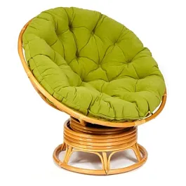 Кресло-качалка Папасан/Papasan (W 23/01 B) /с подушкой/Honey (мед) - Фото предпросмотра