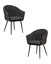 Набор 2 шт Стул обеденный DOBRIN MATILDA (графитовая ткань (LAR-275-21)) - Фото предпросмотра