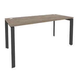 Onix Стол рабочий на П-образном м/к O.MP-SP-4.7 Тиквуд темный/Антрацит металл 1580*720*750 - Фото предпросмотра