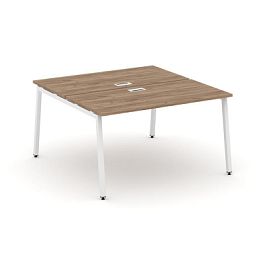 Стайл Проджект Рабочая станция 2-х сторон. SN-4A.DRS-012 Дуб Табак/Металл Белый 1180*1432*750 - Фото предпросмотра