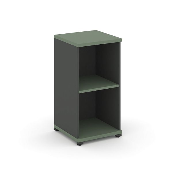 Concept Стеллаж 1 узкая секция, 2 ниши CN.STU-210 Кобо/Антрацит/Металл Антрацит 420*420*818 - Вид 1