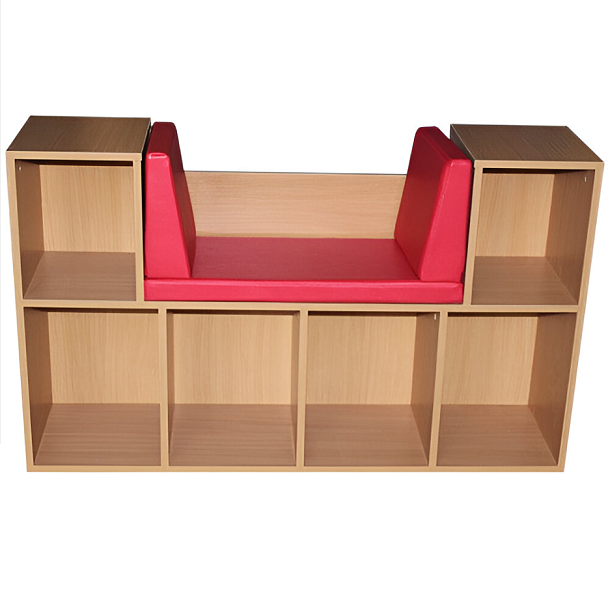 Стеллаж с мягким сиденьем, ЛДСП+ВИК, поролон - Вид 2