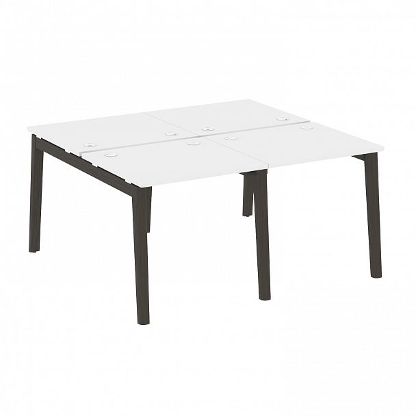 Рабочая станция "Onix wood" OW.D.RS-4.0.7 белый/дуб темный - Вид 1