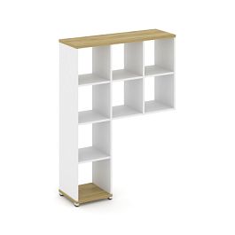 Concept Надставка высокая CN.NV-001 Дуб Винченцо/Белый Бриллиант/Металл Белый 1099*350*1486 - Фото предпросмотра