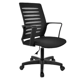 Кресло офисное Webstar, ткань, черное C11 - Фото предпросмотра