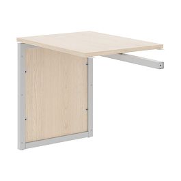 Брифинг приставка XQPB 860 Бук Тиара/Алюминий 800х600х750 XTEN-QP - Фото предпросмотра