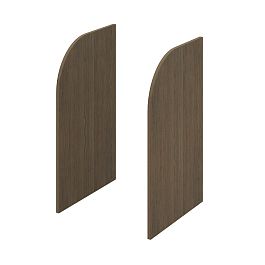 Боковые панели для комбинации стоек-ресепшн "Система-M"  ПК-УНФО-БКР114х70-В1-299 дуб шамони - Фото предпросмотра