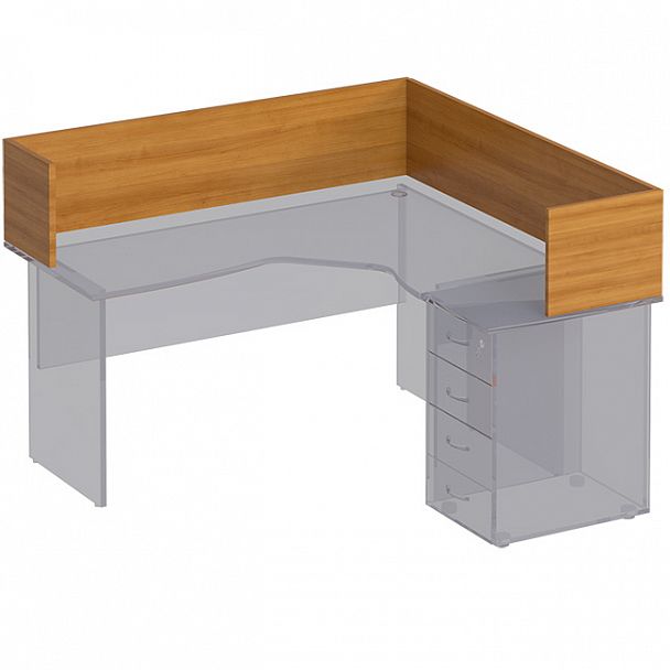 Настольная перегородка-угол "Формула" ФР 424 вяз светлый - Вид 1