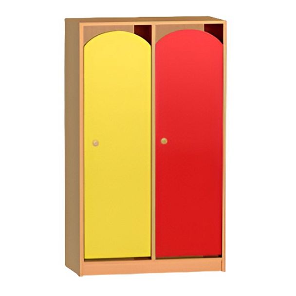 Шкаф детский 2-секционный на цоколе ШЛД-019 - Вид 1