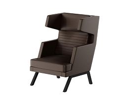 Aldo Кресло высокое ALD-01 Линкольн 221/Металл Черный 790*960*1180 - Фото предпросмотра