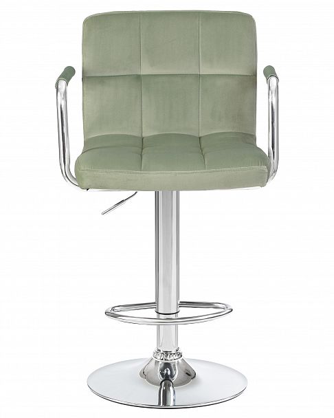 Стул барный DOBRIN KRUGER ARM (мятный велюр (MJ9-87)) - Вид 6