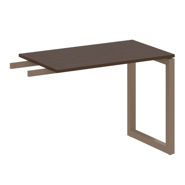 Metal System Quattro Приставной элемент на О-образном м/к 50БО.ПР-3 Венге/Мокко металл 1000*600*750 - Вид 1