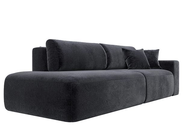 Диван прямой Лига-036 НПБ Модерн подлокотник справа Велюр серый - Вид 3