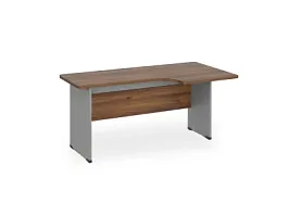 БЕРЛИН / BERLIN Угловое рабочее место правое 1600х950х740 Орех Вармия/Серый - Фото предпросмотра