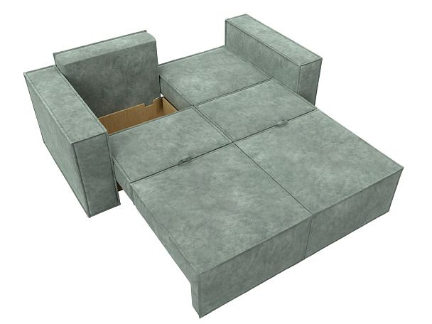 Диван прямой Куба мини Велюр зеленый - Вид 9
