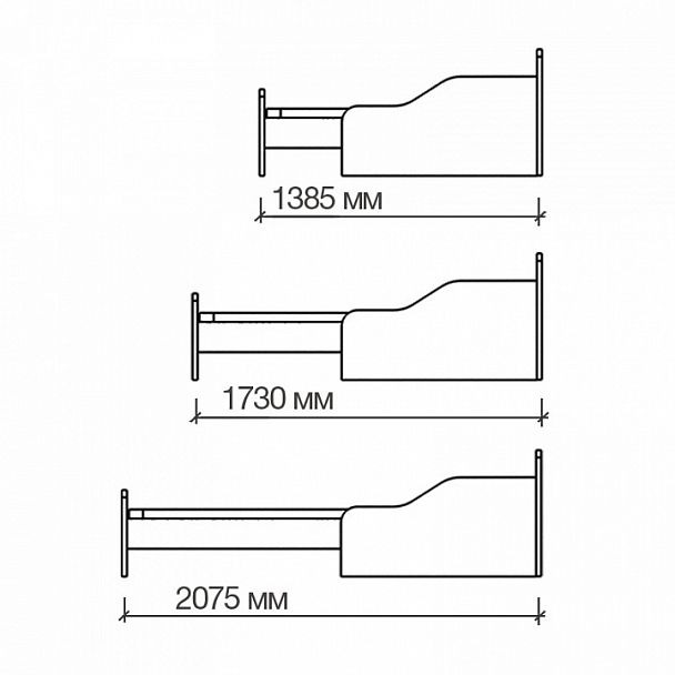 Кровать Бартоло КТД Белый/Шамони - Вид 2