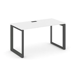 Style Project Next Стол письменный SN-59O.SP-002 Белый/Металл Антрацит/Черный Заглушка 1180*600*750 - Фото предпросмотра