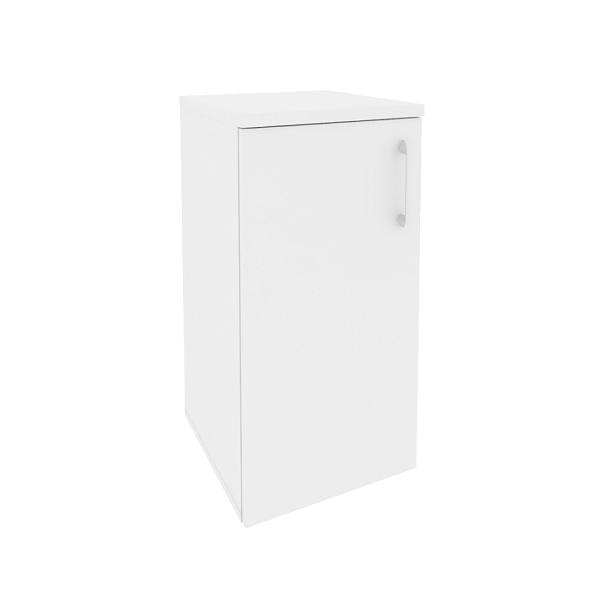 Onix Шкаф низкий узкий левый O.SU-3.1 (L) Белый бриллиант 400*420*823 - Вид 1