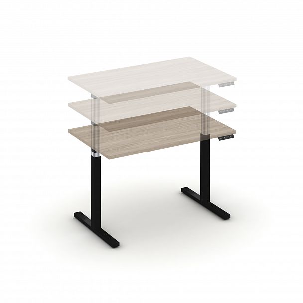 Стол электроподъемный "MOVE UP" MV.SE-2,7 Черный металл / Дуб Аттик - Вид 4