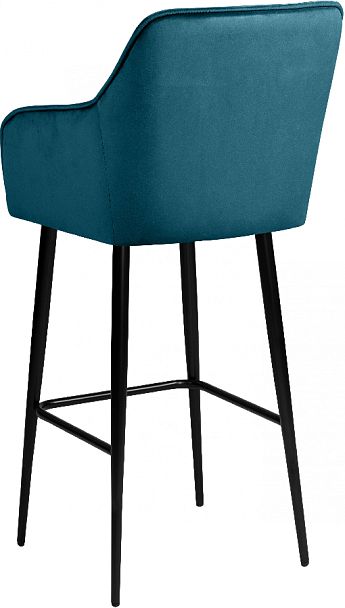 Комплект барных поворотных кресел Мони К, Confetti izumrud/черный, 2 шт. - Вид 6
