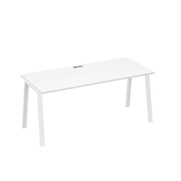 Стол письменный на металлокаркасе TRE A4 А4 Б3 016 БП белый премиум / металлокаркас белый - Вид 1
