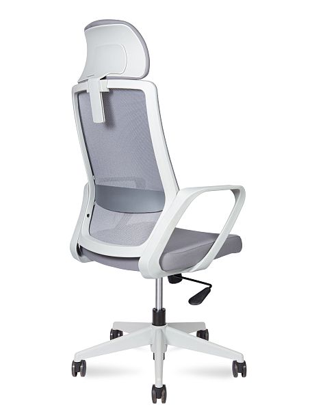 Кресло офисное / Pino grey / серый пластик / серая ткань / серая ткань - Вид 4